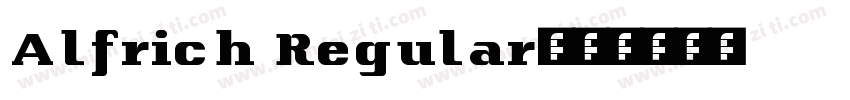Alfrich Regular字体转换